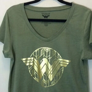 DC Comics Army Green & Gold Wonder Woman T-Shirt